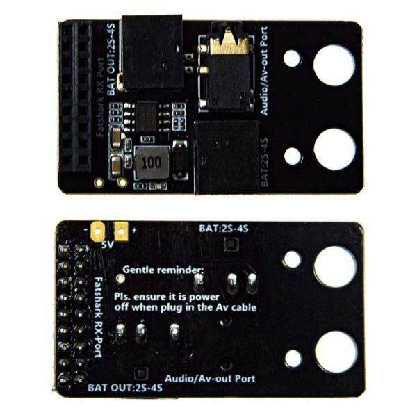 Analog Fat Shark Receiver Module Adapter for DJI Digital FPV Goggles XJ350