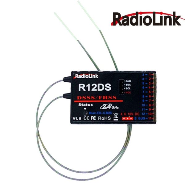 Radiolink R12DS 2.4G 12CH FHSS DSSS Spread Spectrum Dual Antenna Receiver R12DS