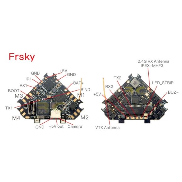 0bc63cefe1fd97d11337de54002e85231615885657.jpg Happymodel DiamondF4 AIO 5-IN-1 Flight controller built-in VTX ESC OSD Receiver for Moblite6/7 -Frsky Moblite-FR