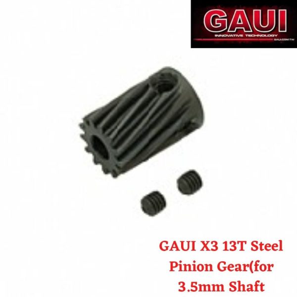 0dbde0a8b49821b7c1c37a98e35b724e1600718466.jpg GAUI X3 13T Steel Pinion Gear(for 3.5mm Shaft) 901046