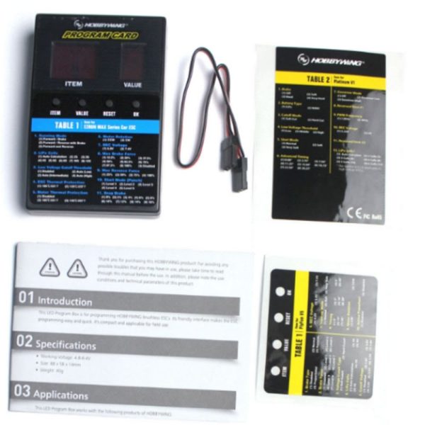 130a5d8d8ab675c96b6cfc83145add9d1570269228.jpg Hobbywing LED Program Card For SEAKING series boat ESC ( Version 2.0 ) EM-005