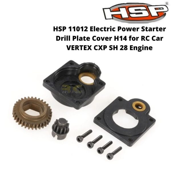 14b744fcb0c9fa23ee4bcacc892241951615806515.jpg HSP 11012 Electric Power Starter Drill Plate Cover H14 for RC Car VERTEX CXP SH 28 Engine 11012-14