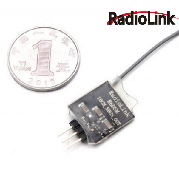 Receptor RC Radiolink R6DSM – Mini, 10 Canales, SBUS/PPM, Compatible Con Drones De Carreras FPV