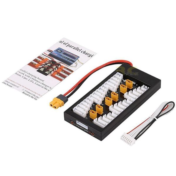 Amass XT30 2S-6S 40A Lipo Battery Parallel Charging Board With XT60 Input for ISDT / ToolkitRC DF-XT60