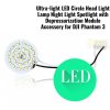 Ultra-light LED Circle Head Light Lamp Night Light Spotlight with Depressurization Module Accessory for DJI Phantom 3 DJI-LED03-W