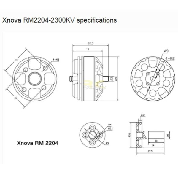 219608f4ea2ca6c2e6f673d799482fc01612761744.jpg Xnova 2204-2300KV supersonic racing FPV motor combo 4pcs X2204-23