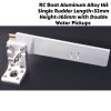 RC Boat Aluminum Alloy 165 Single Rudder Length=32mm Height=165mm with Double Water Pickups 502B52-A