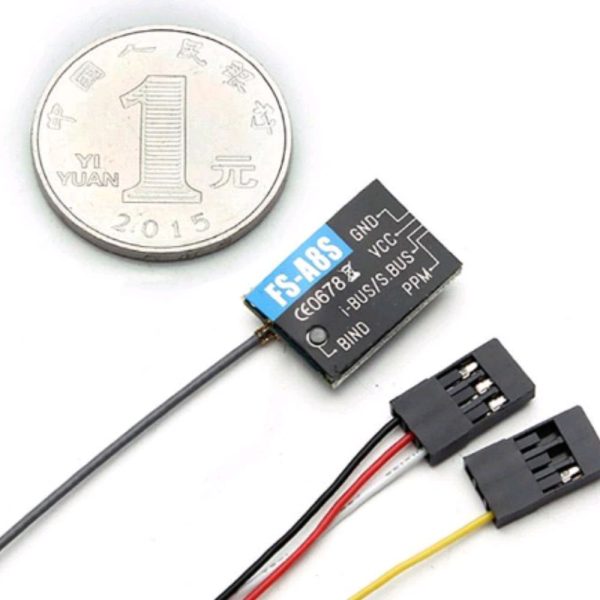 2375bc73bedcc6fadbafb28a972911b71577964676.jpg Flysky FS-A8S FS A8S 2.4G 8CH Mini Receiver with PPM i-BUS SBUS Output FS-A8S