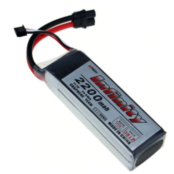 AHTECH Infinity 3S 11.1V 2200mAh 95C Graphene Lipo Battery with Dean Plug AI2200/95-3SD