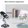 2MP 1000X 8 LED USB 2.0 Digital Microscope Endoscope Zoom Camera Magnifier+Stand TY1010