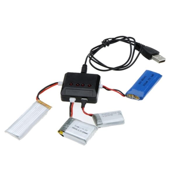 2af8b3a535e0e4fdd63696ef52b3bb361602677041.jpg Mini 4 Port 3.7v Lipo Battery USB Balance Charger UL28900