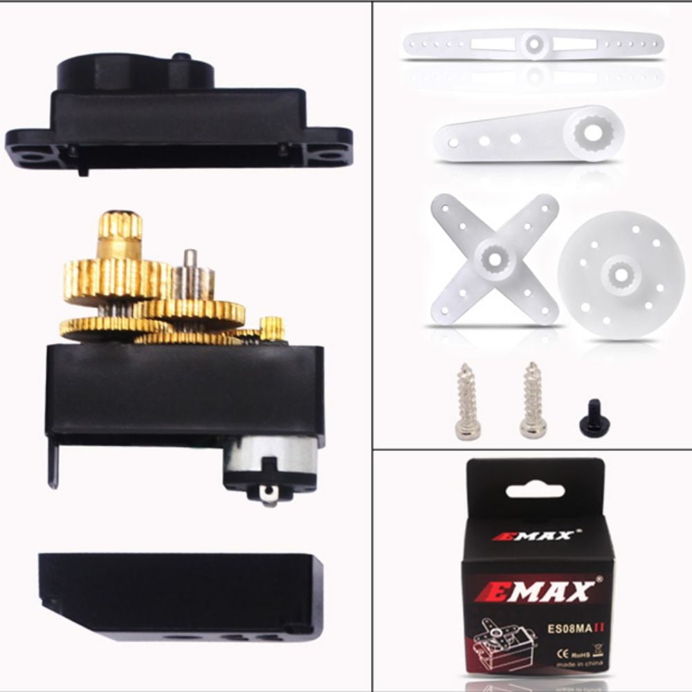 EMAX ES08MA II 12g Mini Metal Gear Analog Servo for RC Model&Robot PWM servo at ₹ 949 | RC Servo Motors in Bhusawal | ID: 2849701748548
