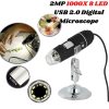 2MP 1000X 8 LED USB 2.0 Digital Microscope Endoscope Zoom Camera Magnifier+Stand TY-1000
