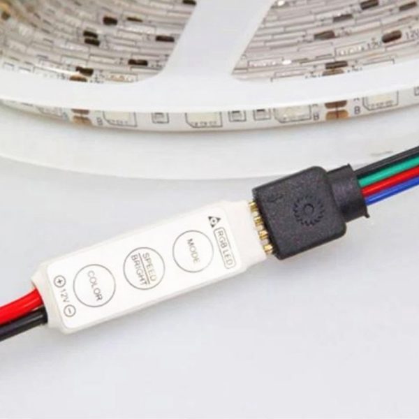 Mini RGB Controller Dimmer Switch For 5050 3528 SMD LED Lights Strip DC 12V LED-C12V