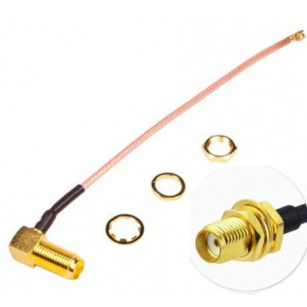 10cm 90 degree SMA Pigtail W/UFL Connector FX1353