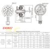 Happymodel EX0802 19000KV 1S Unibell Brushless Motor 1.0mm Shalf for Mobula6 HD M6HD0802-19CW