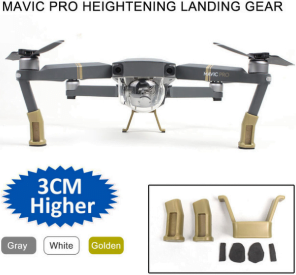 37faff4b72b0766db4c2e71790a8cb0f1504208211.png Landing Gear Lengthened Extended for DJI Mavic Pro MV-LG31