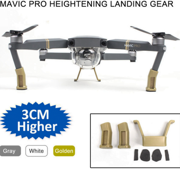 37faff4b72b0766db4c2e71790a8cb0f1504208211.png Landing Gear Lengthened Extended for DJI Mavic Pro MV-LG31