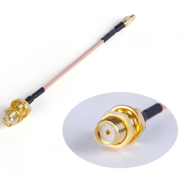 MMCX to SMA Female (Straight) Antenna Extension Adapter Cable MX100