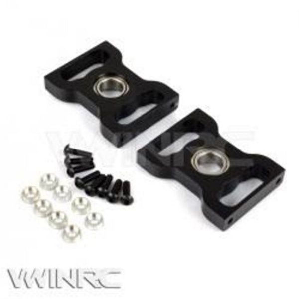 500E Metal Main Shaft Bearing Blocks (2) D 043 Black