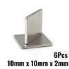 6pcs 10mmx10mmx2mm Strong Block Magnets Rare Earth Neodymium Magnet HC-016