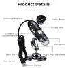 2MP 1000X 8 LED USB 2.0 Digital Microscope Endoscope Zoom Camera Magnifier+Stand TY1010