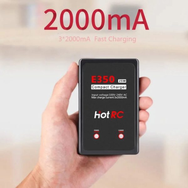 53689a87d2541655f2f578b2867c2adc1597905794.jpg HOTRC E350 25W 2000mah 100/240v AC 2-3S Lipo Battery Balance Charger E350