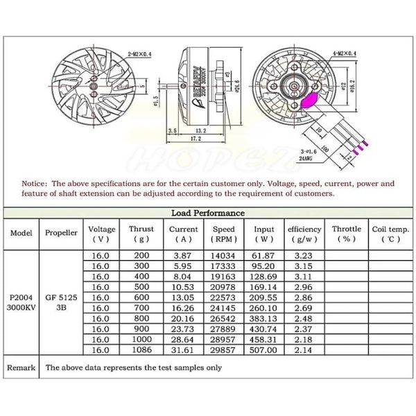 BetaFPV 2004 3000KV 4S 1.5mm Shaft Brushless Motor x 4Pcs BT2004-30