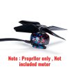 HQProp Durable T2X2X4 1.9/1.4/1.9mm Hole 4-Blade Propeller (2pairs/4pcs) HQT224