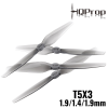 574e0e12d68aa8c3bd3fb02358a3784f1587670750.png HQProp Durable Prop T5X3 1.9/1.4/1.9mm Hole 2-blade Propeller (2 pairs/4pcs) HQT53