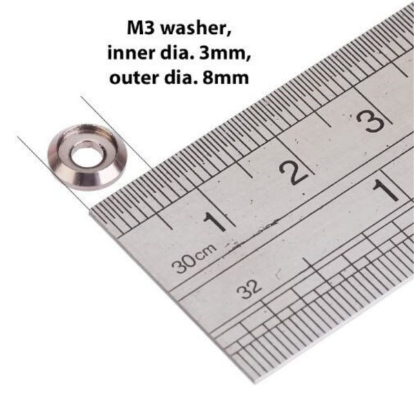 M3 X 8mm 6061 Aluminum Washers (10pcs) W550