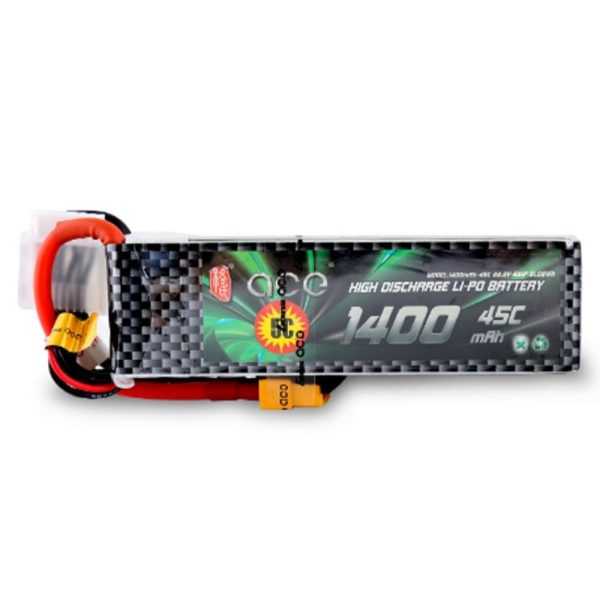 ACE Gens 22.2V 1400mAh 45C 6S Lipo Battery for ALZRC X360 GAUI X3 Align 450L RC Helicopter ACE1400 45C/6S