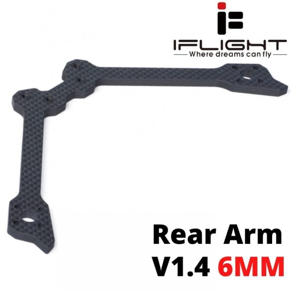 61b08a95b6002c627acd2fdd283644af1603010187.jpg iFlight TITAN DC5 V1.4 HD Replacement Parts (Rear Arm 6mm) MX7516-R6