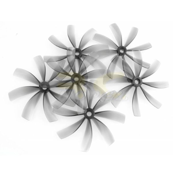 HQProp Cinewhoop Duct-76MMX8 Grey 5MM Hole 8-blade Propeller (2 pairs/4pcs) HQD76