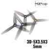 656dbe39b2e343423bc457194c4444e51614316129.jpg HQProp 3D-5X3.5X3 Light Grey 5mm Hole 3-Blades propeller (2pairs/4pcs) HQ535