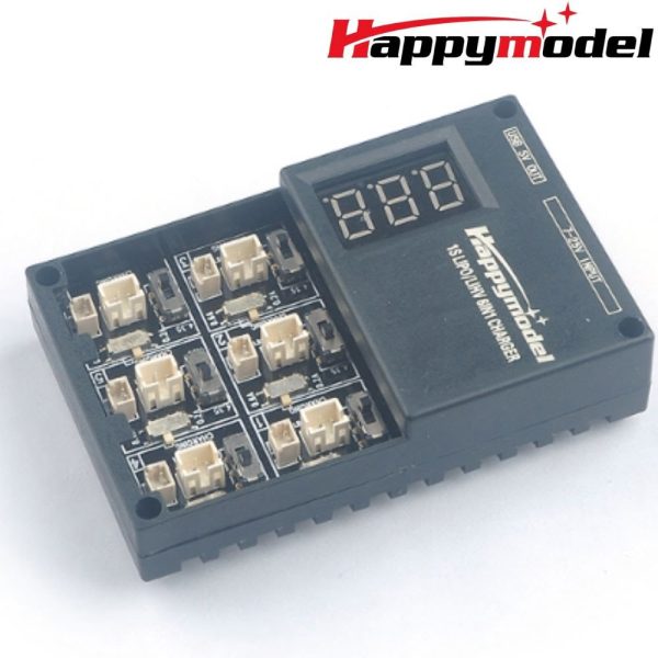 Happymodel Mobula7 FPV Racing Drone Spare Part 1S06 6 Way Lipo/LIHV Battery Charger XJ271