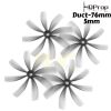 HQProp Cinewhoop Duct-76MMX8 Grey 5MM Hole 8-blade Propeller (2 pairs/4pcs) HQD76