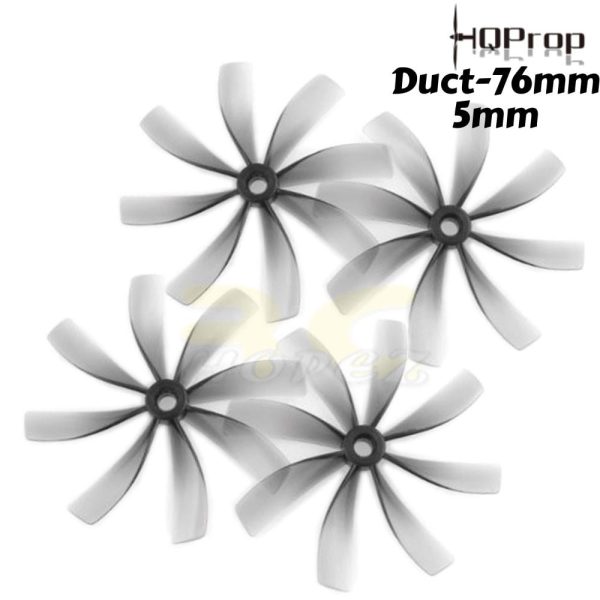6a9cdba9f877107fef6e5d946c941ea01617179728.jpg HQProp Cinewhoop Duct-76MMX8 Grey 5MM Hole 8-blade Propeller (2 pairs/4pcs) HQD76