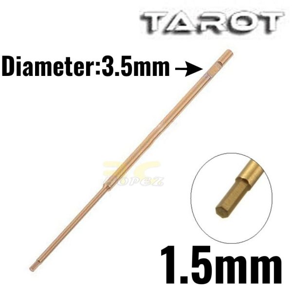 Tarot titanium gold 1.5mm hex screwdriver head (diameter 3.5mm) TL2673-01