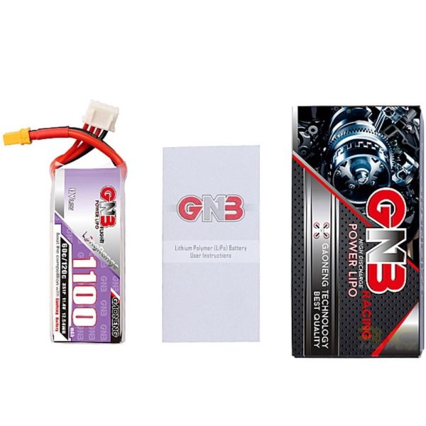 701fe7d285ef9b250dca50b86237e041.jpeg Gaoneng GNB 7.6HV 1100mAh 60C 2S Lipo Battery with XT30 Plug GNB1100/60-2S