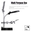 71fb6f544d16c9aecd65f29f5c8f113e1591870429.jpg 2 LED Light Magnifier Desk Lamp Repair Clamp Desktop Magnifying Glasses with Alligator Clip 16126-A