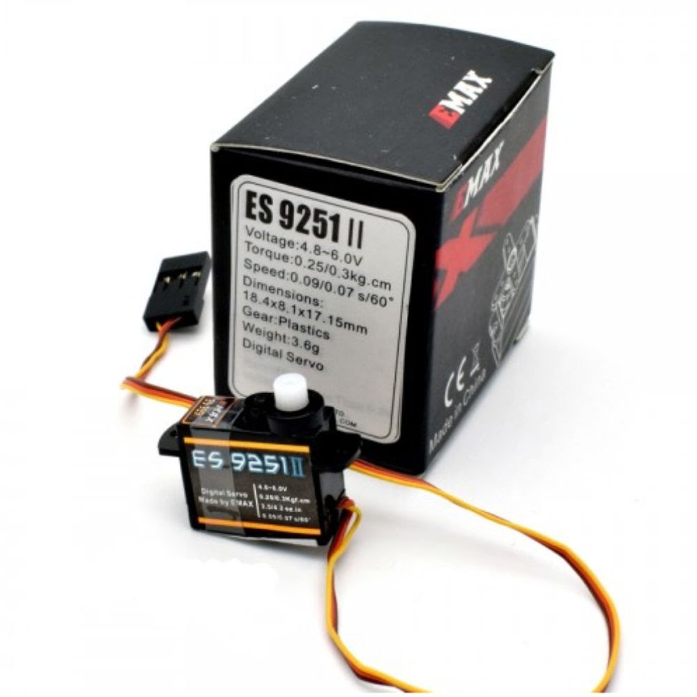 Emax ES9251 II 3.6g Micro Digital Plastic Gear Servo For RC Model RC