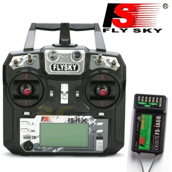 Flysky FS-i6X 2.4GHz 10CH AFHDS 2A RC Transmitter With FS-iA6B Receiver FS-i6B (Free Screen Protector)