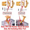 FPV LCD Monitor Mount Bracket for DJI Phantom JR Futaba Transmitter Horizontal fix (Silver)  W129S