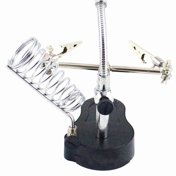 7a6f2436209c28dbd756a4848f3a118c1591870430.jpg 2 LED Light Magnifier Desk Lamp Repair Clamp Desktop Magnifying Glasses with Alligator Clip 16126-A