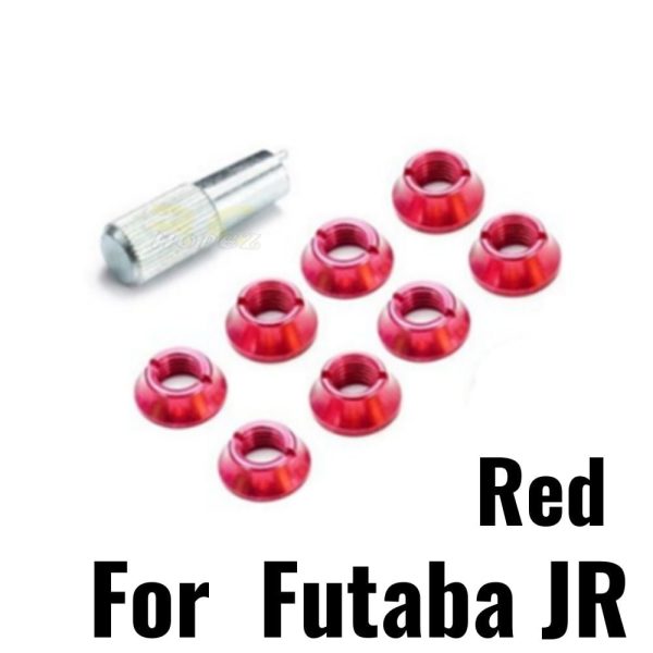 Radio Control Switch Color Nut for Futaba JR (Red) SP017R