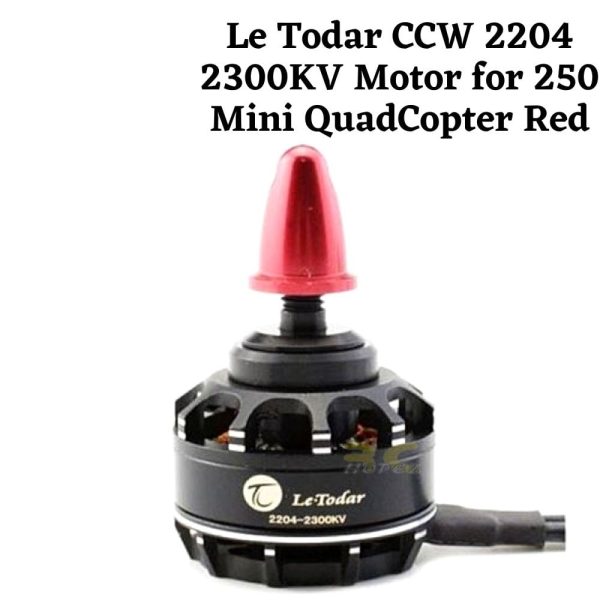 Le Todar CCW 2204 2300KV Motor for 250 Mini QuadCopter Red W759R