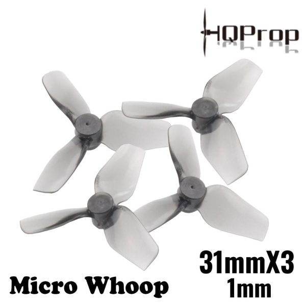 90698f1cfd1869a94cf691fc3012482d1590326889.jpg HQProp Micro Whoop Prop 31MMX3 1mm Hole 3-blade Propeller (2 pairs/4pcs) HQ313