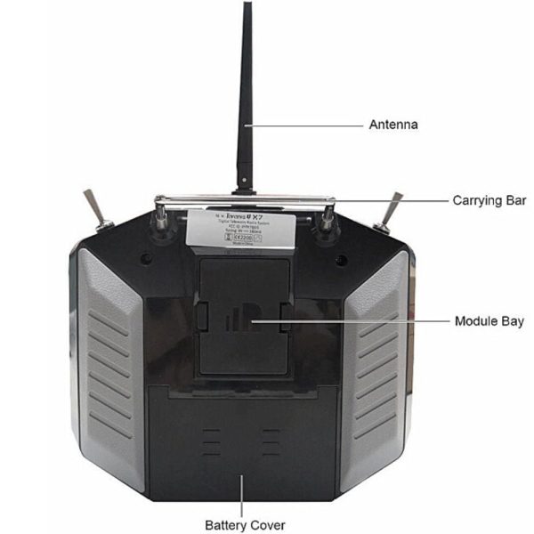 FrSky Taranis Q X7 2.4G ACCST 16CH RC Transmitter (Black / White)
