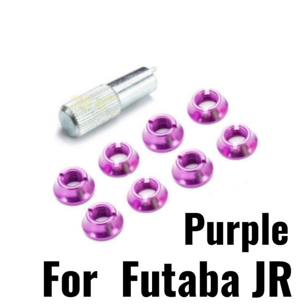 Radio Control Switch Color Nut for Futaba JR (Purple) SP017P
